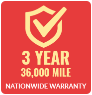 3 Year/36,000 Mile Nationwide Warranty