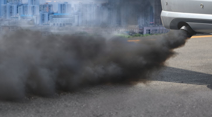Mercedes Black Exhaust Smoke