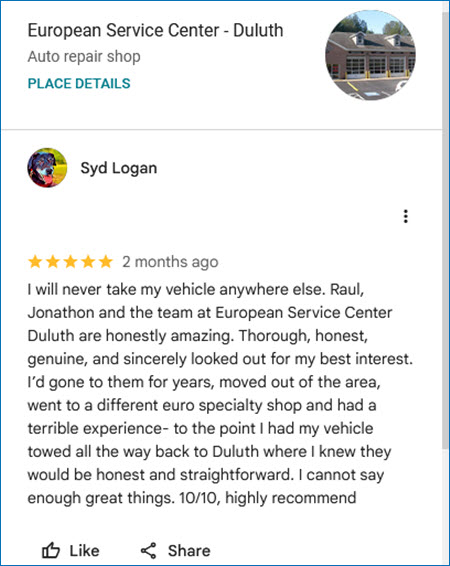 European Service Center General Review